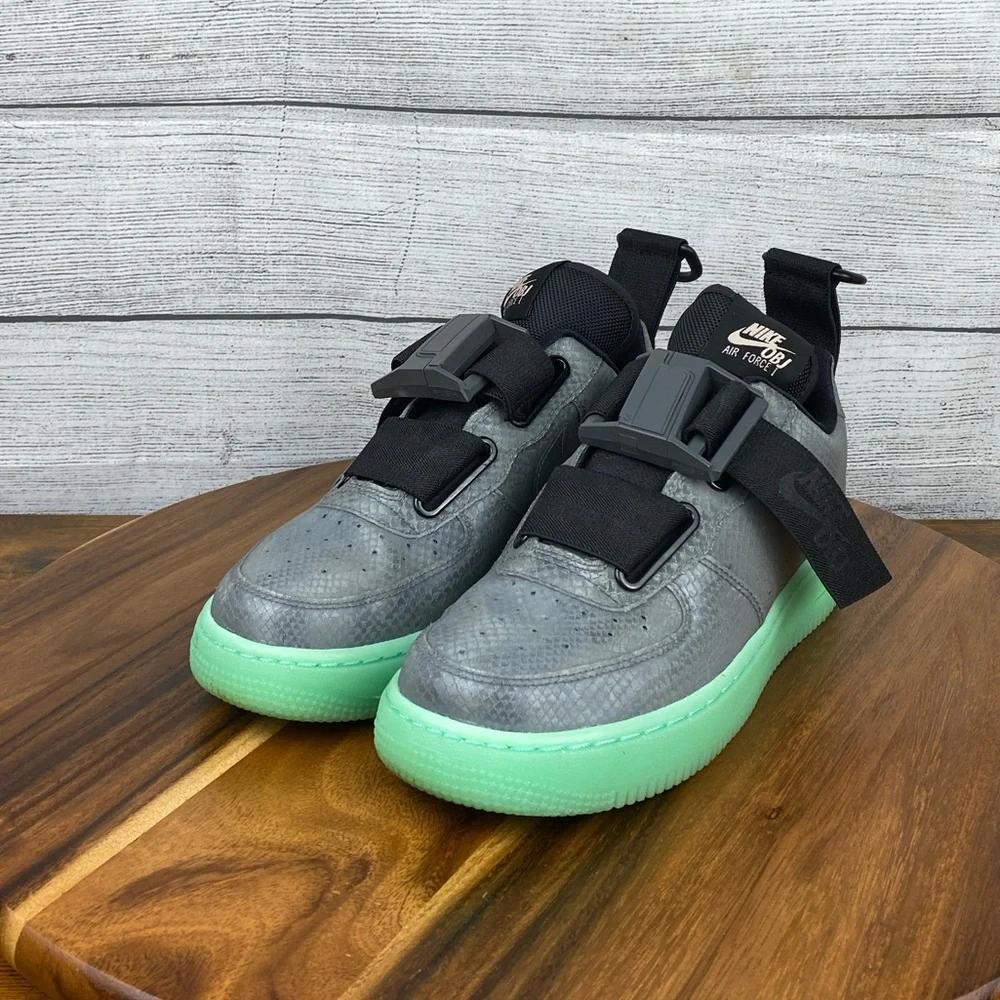 Nike Air Force 1 Utility Cool Grey OBJ Odell Beckham Jr Shoe AV2040-001 Kids 5.5